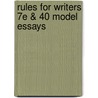 Rules For Writers 7E & 40 Model Essays door Jane E. Aaron