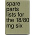 Spare Parts Lists For The 18/80 Mg Six
