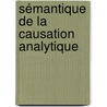 Sémantique de la causation analytique door Sami Chatti