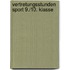 Vertretungsstunden Sport 9./10. Klasse