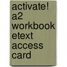 Activate! A2 Workbook Etext Access Card by Suzanne Gaynor