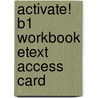 Activate! B1 Workbook Etext Access Card door Suzanne Gaynor