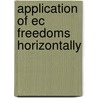 Application Of Ec Freedoms Horizontally door Jelena Seredina-Matiusi