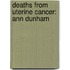 Deaths from Uterine Cancer: Ann Dunham