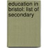 Education in Bristol: List of Secondary