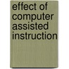 Effect of computer assisted instruction by Saroj Yadav