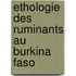 Ethologie des ruminants au Burkina Faso