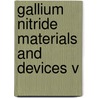 Gallium Nitride Materials And Devices V door Jen-Inn Chyi