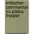 Kritischer Commentar zu Platos theätet