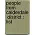 People from Calderdale  District : List