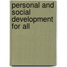 Personal and Social Development for All door Colleen McLaughlin