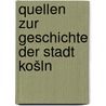 Quellen zur Geschichte der Stadt Košln by Ennen