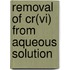 Removal Of Cr(vi) From Aqueous Solution