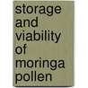 Storage and viability of Moringa pollen door Manisha Rathod