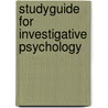 Studyguide for Investigative Psychology door David Canter