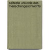Aelteste Urkunde Des Menschengeschlechts by Johann Gottfried Herder