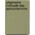 Allgemeine Methodik Des Sportunterrichts