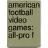 American Football Video Games: All-Pro F