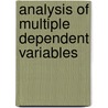 Analysis of Multiple Dependent Variables door Patrick Dattalo