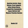 Austrian Jurists: Hans Kelsen, Franz Lan door Books Llc