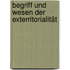 Begriff und Wesen der Exterritorialität