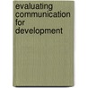 Evaluating Communication for Development door June Lennie