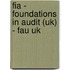 Fia - Foundations In Audit (uk) - Fau Uk