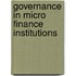 Governance In Micro Finance Institutions