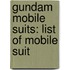 Gundam Mobile Suits: List of Mobile Suit