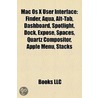 Mac Os X User Interface: Finder, Aqua, A door Books Llc