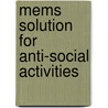 Mems Solution For Anti-Social Activities by Sowmya Sudhan S.