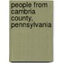 People from Cambria County, Pennsylvania