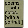 Poems ... With notes. [With a portrait.] by John Milton
