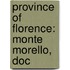 Province of Florence: Monte Morello, Doc