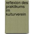 Reflexion Des Praktikums Im Kulturverein