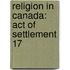 Religion in Canada: Act of Settlement 17
