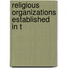 Religious Organizations Established in T door Books Llc
