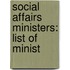 Social Affairs Ministers: List of Minist