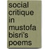 Social Critique in Mustofa Bisri's Poems