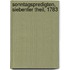 Sonntagspredigten, Siebenter Theil, 1783