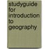 Studyguide for Introduction to Geography