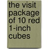 The Visit Package of 10 Red 1-Inch Cubes door Annette Axtmann