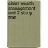 Cisim Wealth Management Unit 2 Study Text