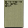 Coleopterologische Hefte (German Edition) by Harold Edgar