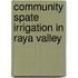 Community Spate Irrigation in Raya Valley