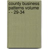 County Business Patterns Volume - - 29-34 door United States Bureau of the Census