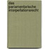 Das parlamentarische interpellationsrecht