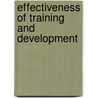 Effectiveness of Training and Development door Siddaramu B.