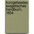 Kurzgefasstes exegetisches Handbuch, 1854