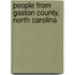 People from Gaston County, North Carolina